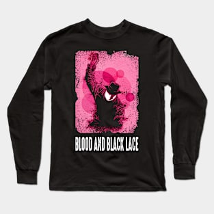 Golden Era Suspenseful Chic Blood and Black Nostalgia Tribute Shirt Long Sleeve T-Shirt